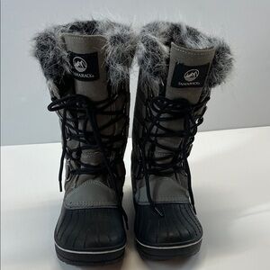 Tamarack Faux Fur Lined Waterproof Snow Boots Lace Up Winter Size 6